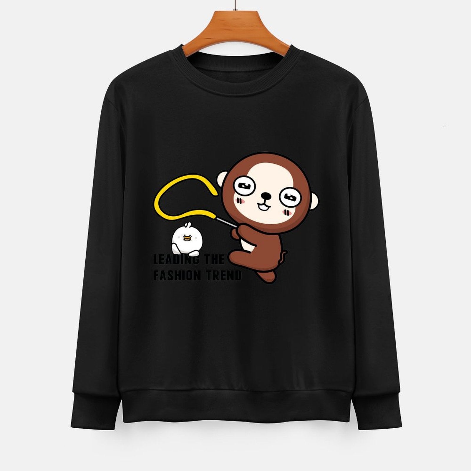 Front Patterned Long Sleeve TopStreetStyle Soft